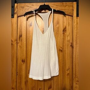 Lululemon Athletica White Racerback FlowyTank Top